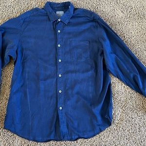Tommy Bahama navy shirt, long sleeve XL